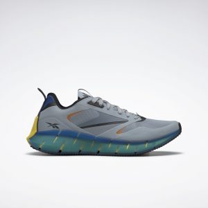 Reebok Zig Kinetica Horizon Schoenen Meteor Grey / Vector Blue / High Vis Orange