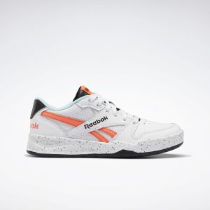Reebok BB4500 Court Low Schoenen White / Black / Orange Flare
