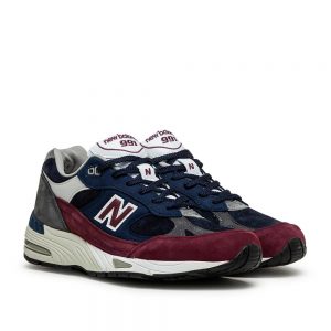 New Balance 991 Navy Burgundy (M991RKB)