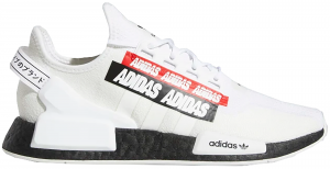 Adidas NMD_R1 V2 ‘Overbranded’ Cloud White / Core Black / Scarlet (H02537)