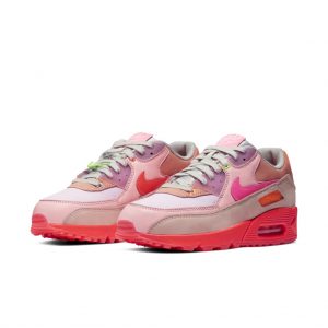 Nike Womens WMNS Air Max 90 ‘Platinum Crimson’ Platinum Crimson/Hyper Purple (CT3449-600)