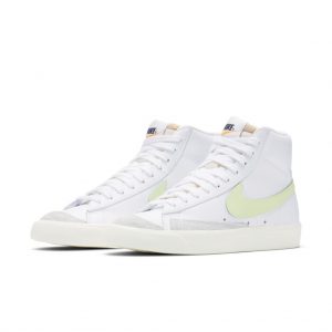 Nike Womens WMNS Blazer Mid ’77 ‘Barely Volt’ White/White/Total Orange/Barely Volt (CZ1055-108)