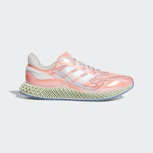 adidas 4D Run 1.0 Cloud White Signal Coral (FW1234)