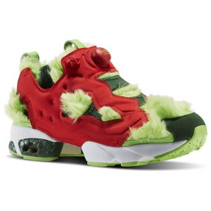 Reebok Instapump Fury Grinch Semi Solar Green/Scarlet-Pine Green-Gold Metallic (Other Brands Reebok)