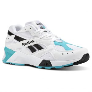Reebok Aztrek White Solid Teal Black White/Solid Teal-Black (Other Brands Reebok)