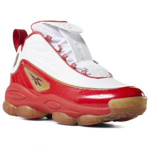 Reebok Iverson Legacy Red White Red/White-Black-Brass (Other Brands Reebok)