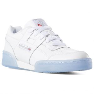 Reebok Workout Plus White Ice (GS) White/Carbon-Blue (Other Brands Reebok)