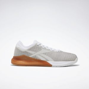 Reebok Nano 9 White Gum (W) White/Skull Grey-Reebok Rubber Gum 03 (Other Brands Other)