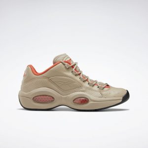 Reebok Question Low Modern Beige Modern Beige/Vivid Orange-Black (Other Brands Other)