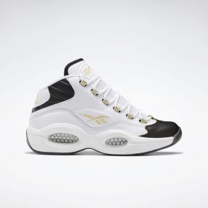 Reebok Question Mid Black Toe White/Black-Gold (Other Brands Other)