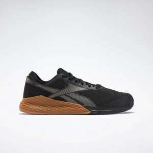 Reebok Nano 9 Black Gum Black/True Grey 7-Reebok Rubber Gum 03 (Other Brands Other)
