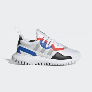 Adidas Flex J ‘White Glow Blue’ Cloud White/Grey Two/Glow Blue (FX5325)
