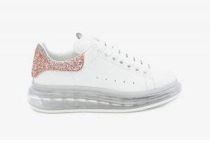 Alexander McQueen Oversized White Pink Glitter (W) (621718WHZ419928)