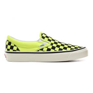 Vans Classic Slip-On 98 DX Anaheim Factory – Yellow Neon Checkerboard (VN0A3JEXV9O)