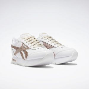 Reebok Royal Classic Jogger 2 Platformschoenen White / White / Golden Bronze