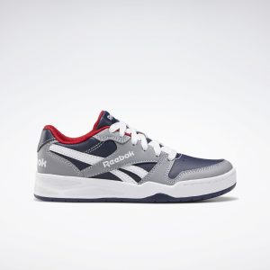 Reebok BB4500 Court Low Schoenen Pure Grey 5 / Vector Navy / Vector Red