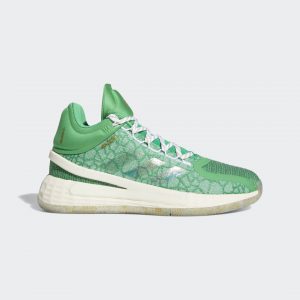 Adidas D Rose 11 ‘Christmas Pack’ Vivid Green/Gold Metallic/Cream White (FZ0849)