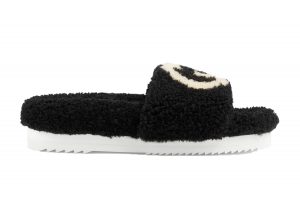 Gucci Slide Interlocking G Wool Black (W) (_646225 D0L00 1046)