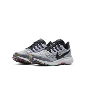 Nike Air Zoom Pegasus 36 White Black Hyper Grape (GS) (AR4149-100)