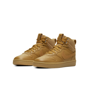 Nike Court Borough Mid 2 Boot GS ‘Wheat’ Wheat/Wheat/Gum Medium Brown (BQ5440-700)