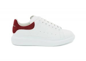 Alexander McQueen Oversized Burgundy Croc Suede (625162WHZ4K9088)