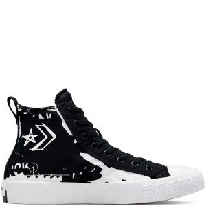 Converse Script Print UNT1TL3D High Top Black/black/white (171230C)