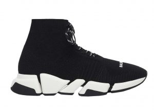 Balenciaga Speed 2.0 Lace Up Black White SS21 (W) (617214W2DB21015)