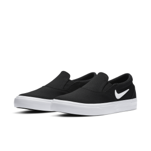 Nike SB Charge Canvas Slip Skateschoen voor dames Zwart (DA2607-001)