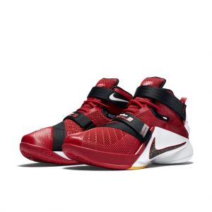 LeBron Soldier 9 “Cavs” University Red/Black-Team Red-White (749417-606)