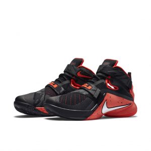 LeBron Soldier 9 Black/White-Bright Crimson (749490-016)