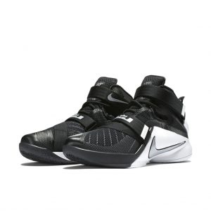 LeBron Soldier 9 Black/White-Anthracite-Metallic Silver (749498-001)