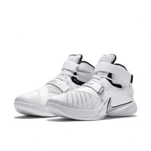 LeBron Soldier 9 White/Black-Metallic Silver (749498-100)