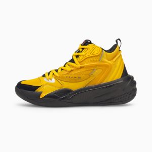 Puma Dreamer 2 Mid basketbalschoenen Zwart/Geel (194851-02)