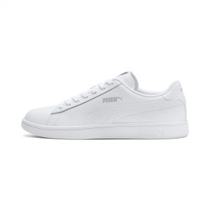 Puma Smash v2 van leer Wit (365215-07)