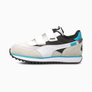 Puma Future Rider Animals V kinderen Wit/Zwart (368741-02)