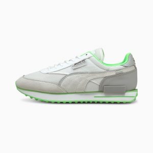 Puma Mercedes Future Rider F1 motorsportschoenen  Wit/Zilver (306793-01)