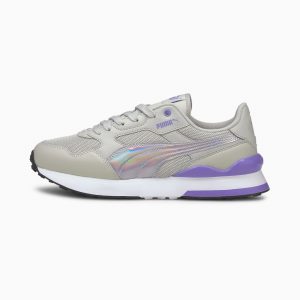 Puma R78 FUTURE glimmende dames Grijs/Paars (375466-02)