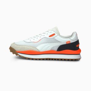 Puma Style Rider met een warme textuur Zwart/Wit (373382-05)