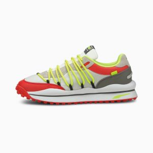 Puma Lace Rider Retro Wit/Rood (380575-02)