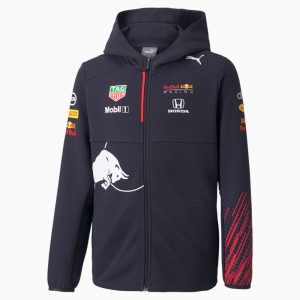 Puma Red Bull Racing Team jack met capuchon en volledige ritssluiting Zwart (763118-01)