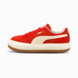 Puma Suède Mayu UP dames Wit/Oranje (381650-02)