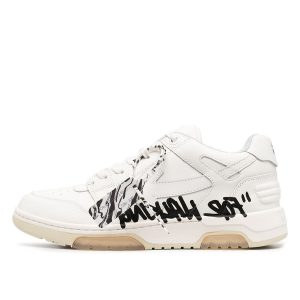 Off-White  Out Of Office OOO Low Top Sneaker ‘For Walking’ White (2020) (OMIA189R21LEA0020101)