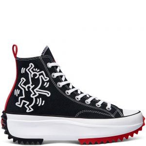 Converse Converse x Keith Haring Run Star Hike High Top Zwart/wit/rood (171859C)