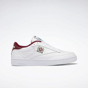 Reebok Club C 85 Schoenen Cloud White / Cloud White / Classic Burgundy