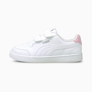 Puma Shuffle Wit/Roze (375689-04)