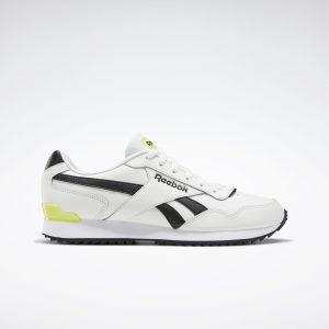 Reebok Royal Glide Ripple Clip Pure Grey 1 / Core Black / Acid Yellow