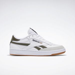 Reebok Club C Revenge Schoenen Cloud White / Army Green / Reebok Rubber Gum-05