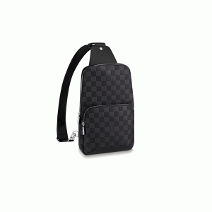 Louis Vuitton  Damier Avenue Sling Bag Black Silver (N40097)