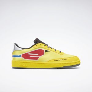 Reebok CLUB C Boldly Yellow / Coal / Silver Metallic