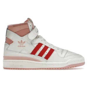 adidas Forum 84 Hi Off White Pink Red (H01670)